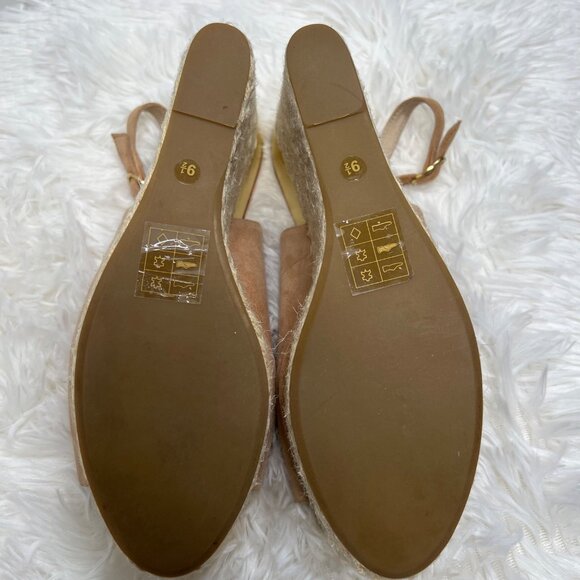 Dolce Vita Tan Gold Platform Espadrilles Size 9.5 - Picture 6 of 10